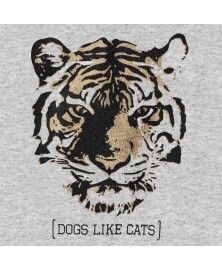 T-Shirt Tiger gris pour chiens - Milk&Pepper