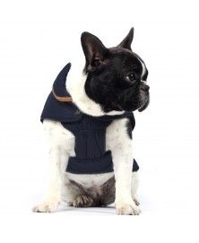 Manteau Campus Marine pour chien - Milk&Pepper
