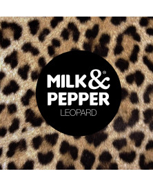 Leopard leather dog collar - Milk&Pepper