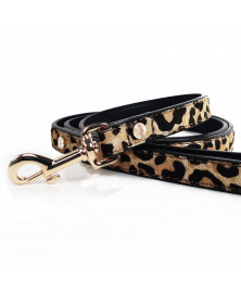 Laisse en cuir Léopard pour chien - Milk&Pepper