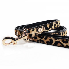 Laisse en cuir Léopard pour chien - Milk&Pepper