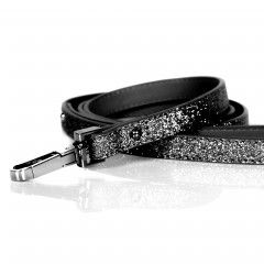 Laisse Stardust Noire pour chiens - Milk&Pepper
