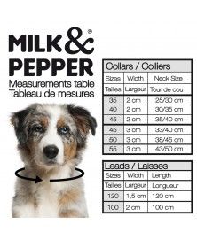 Guide des tailles laisses pour chiens - Milk&Pepper