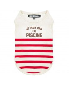 T-Shirt Pool Rouge pour chiens - Milk&Pepper