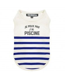 T-Shirt Pool Bleu pour chiens - Milk&Pepper