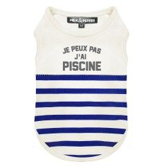 T-Shirt Pool Bleu pour chiens - Milk&Pepper